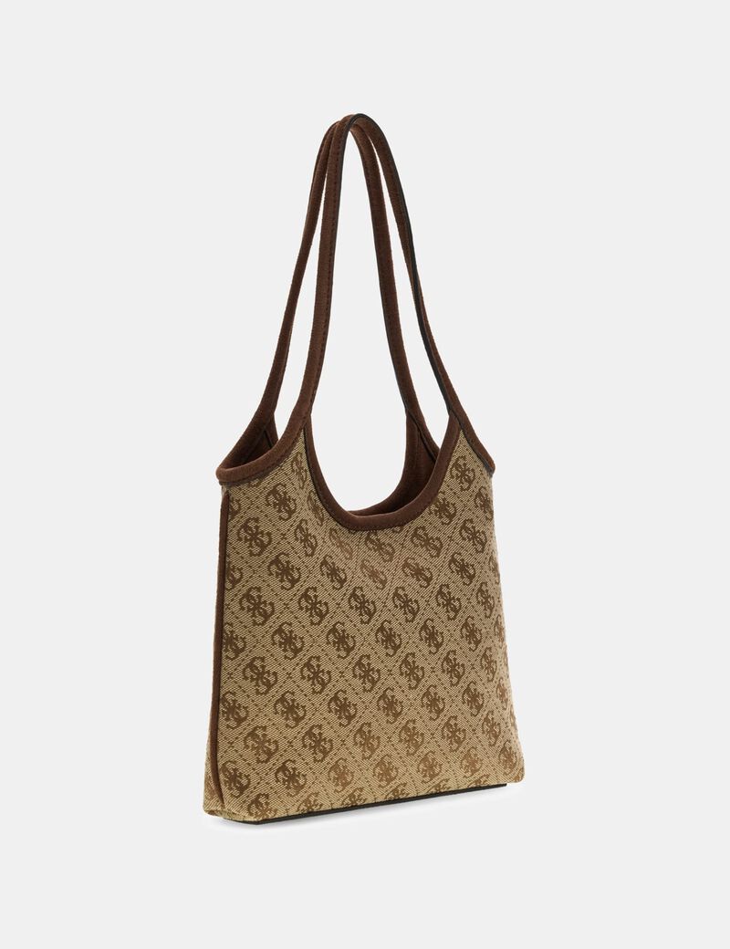 guess samantha logo mini shopper bag
