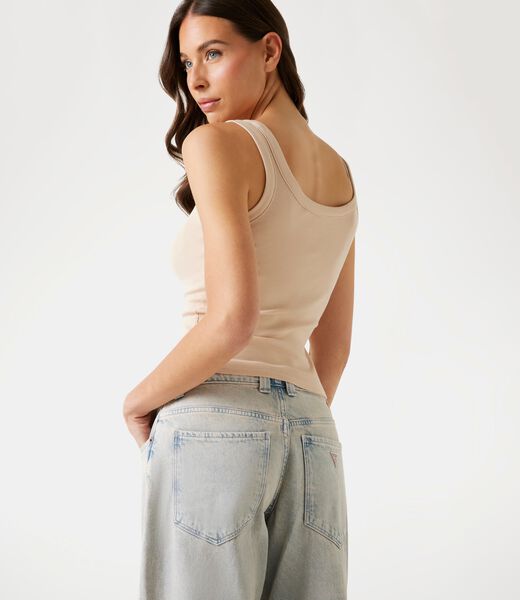 Rib-knit tank top