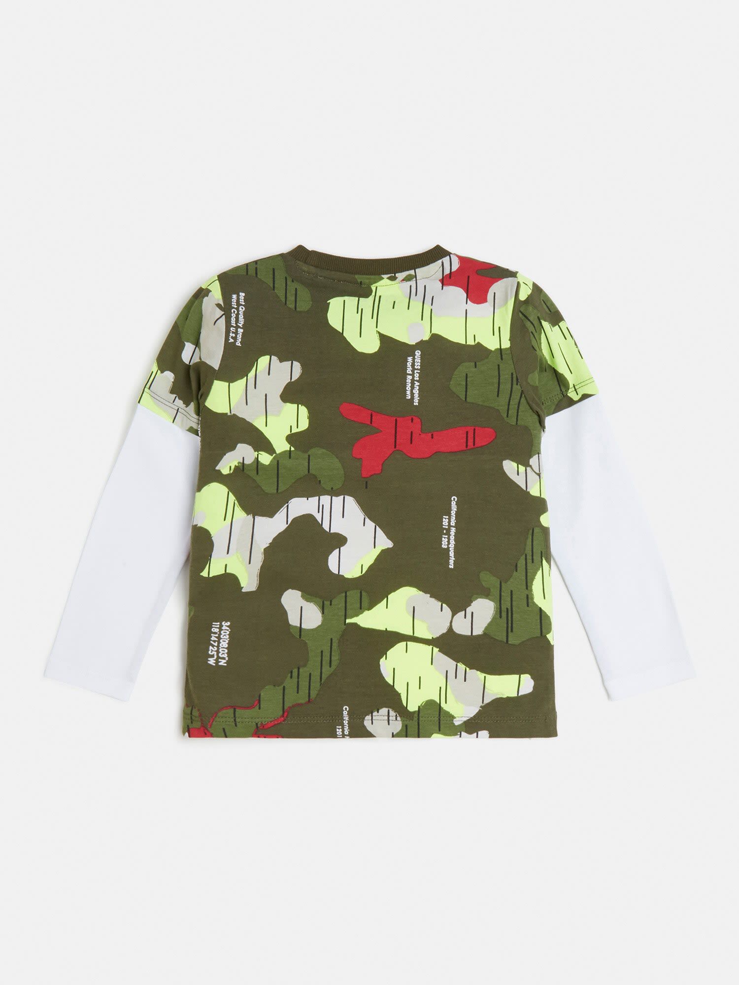 Guess camo top t shirt