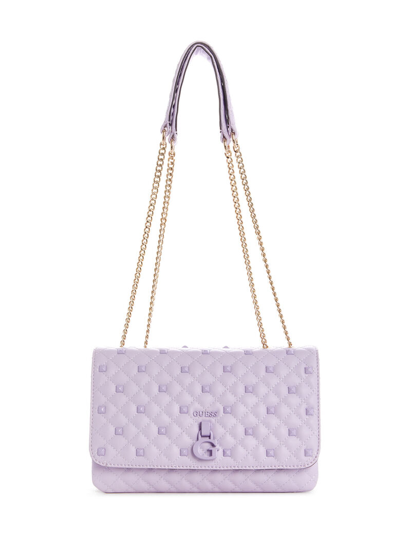 Shop GUESS Rue Rose Convertible Xbdy Flap, Purple GUESS KSA