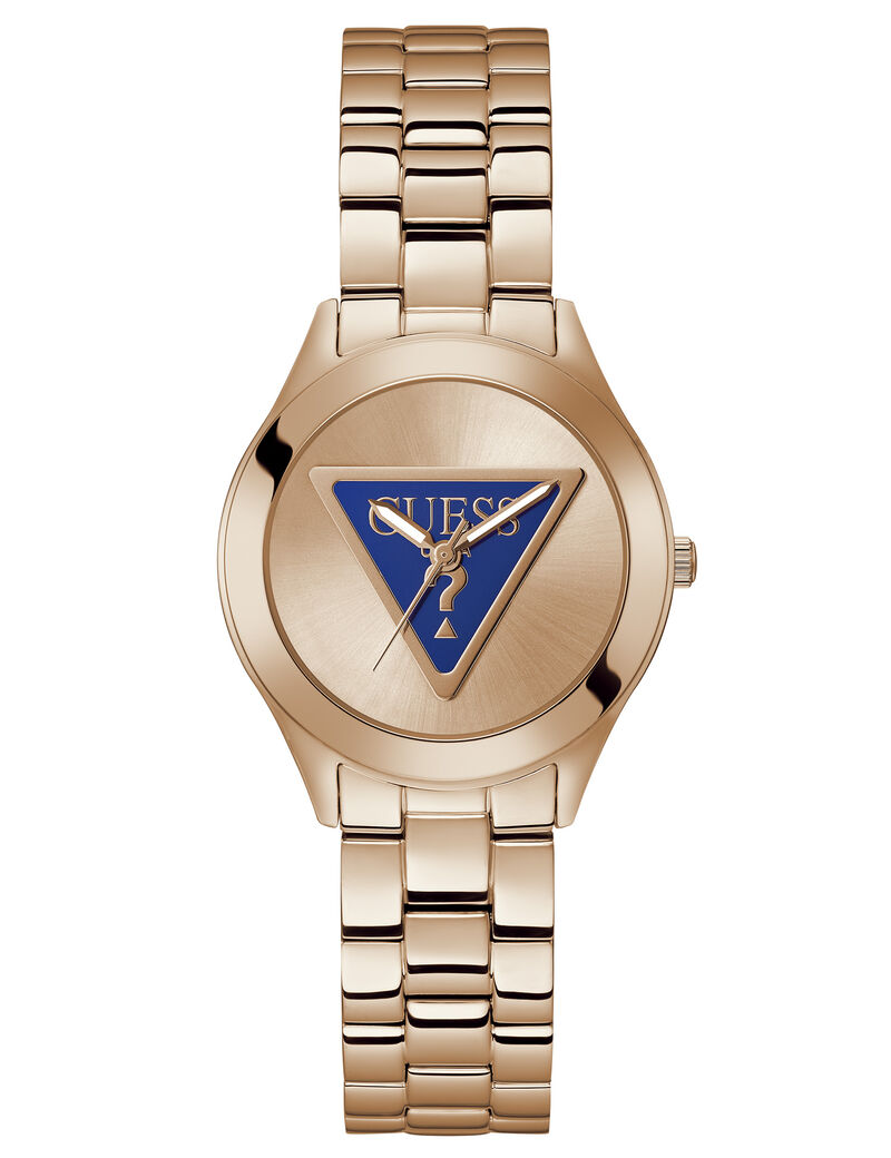 Rose Gold Tone Quartz Analog Stainless Steel Watch