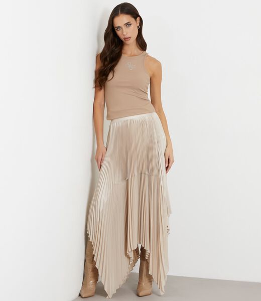 Pleated Midi Skirt