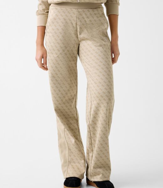 Printed logo full-zip sweater