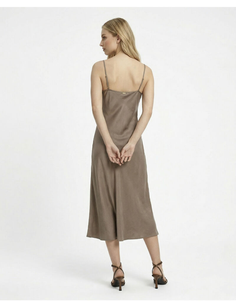Satin midi dress