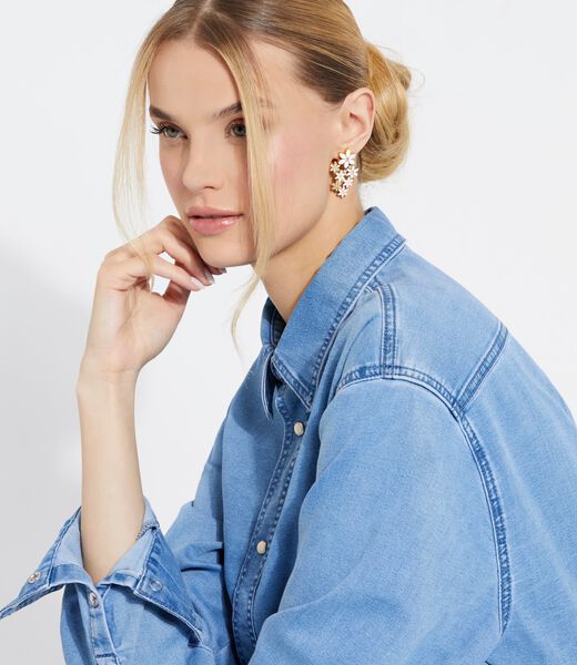 White Lotus earrings