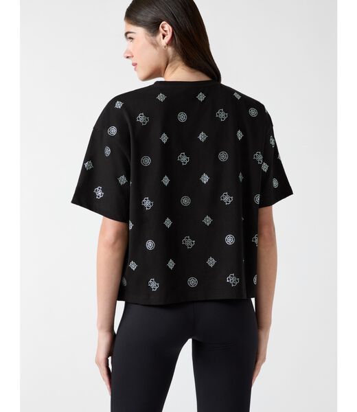 guess all over peony logo tshirt