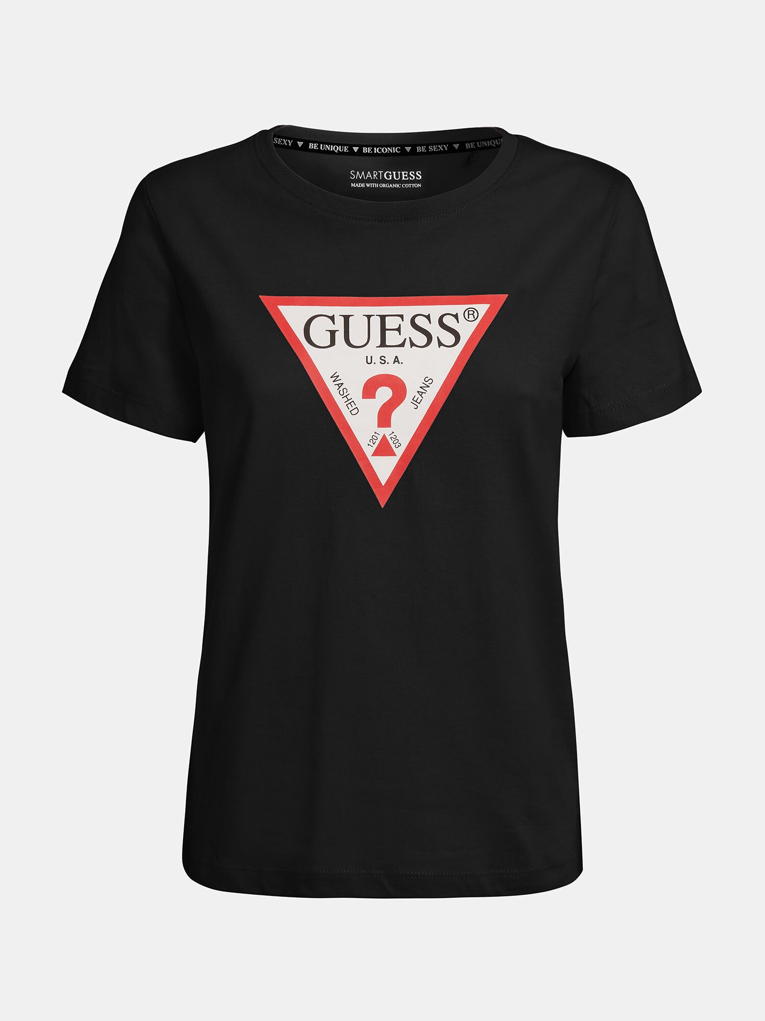 Guess triangle logo shop tee