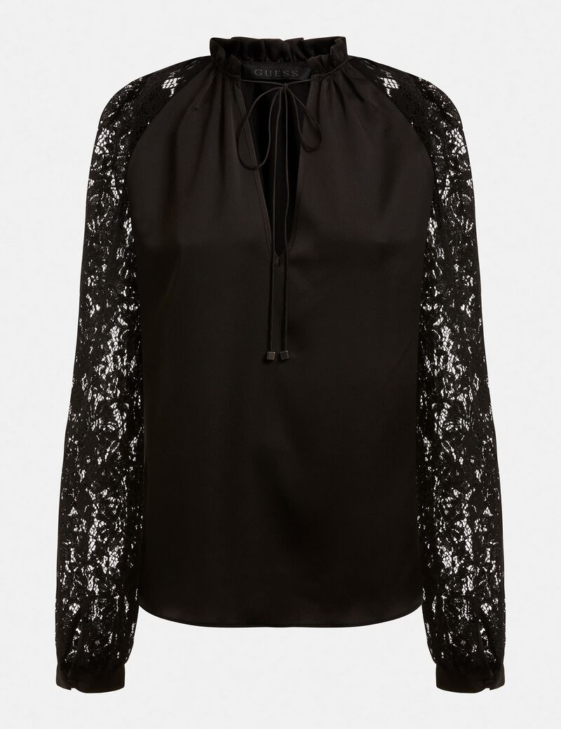 Lace Sleeves Blouse