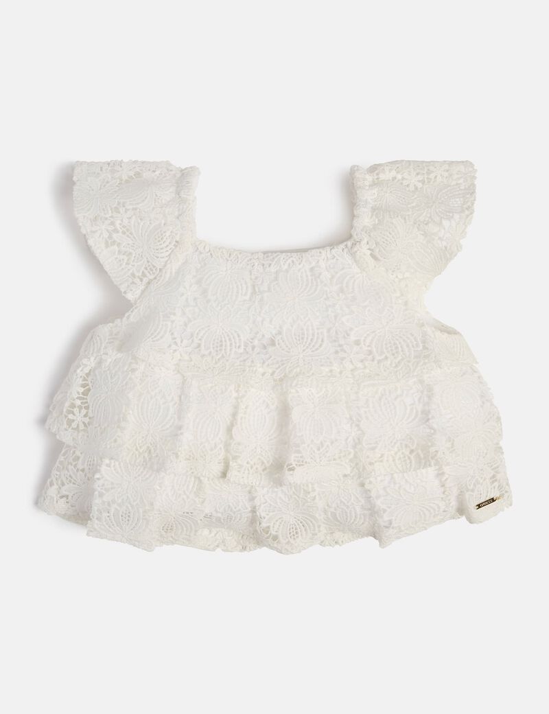 Top with ruffle