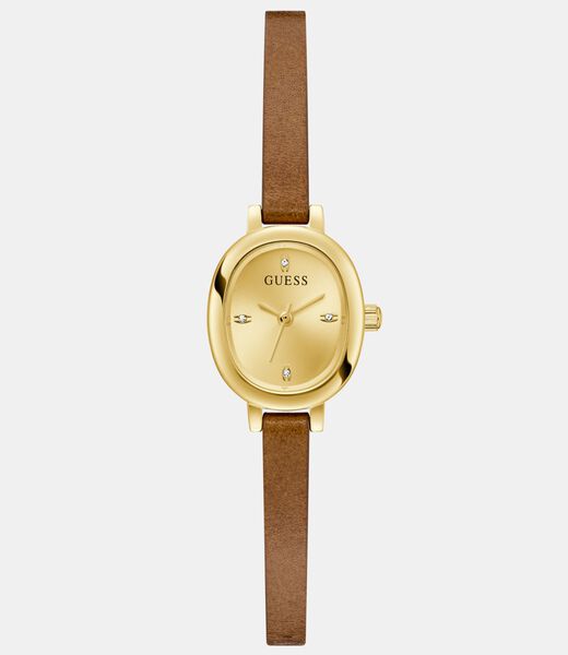 Ladies Brown Gold Tone Analog Watch