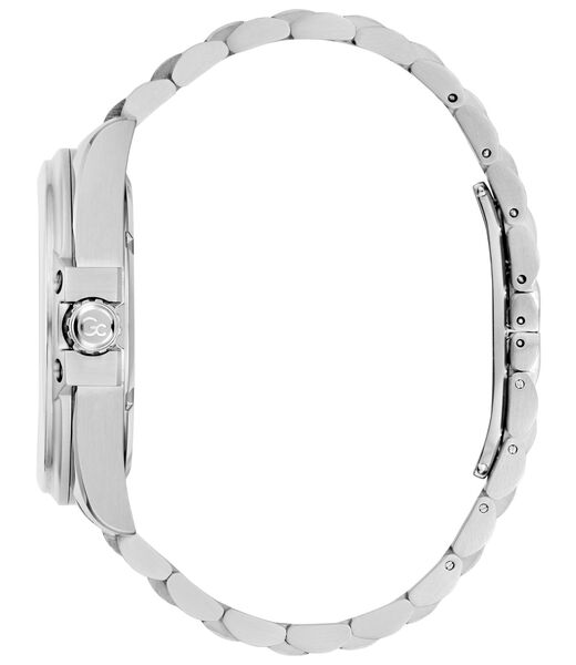 Gc Sportchic Men S 517 Mvmt Black Dail 10 Amt Silver Stainless Steel Brct