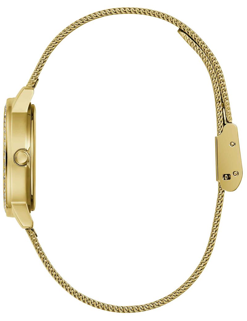 Gold-tone Mesh Analog Watch