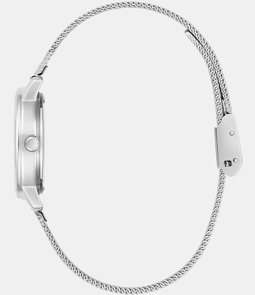 Stainless steel analogue watch