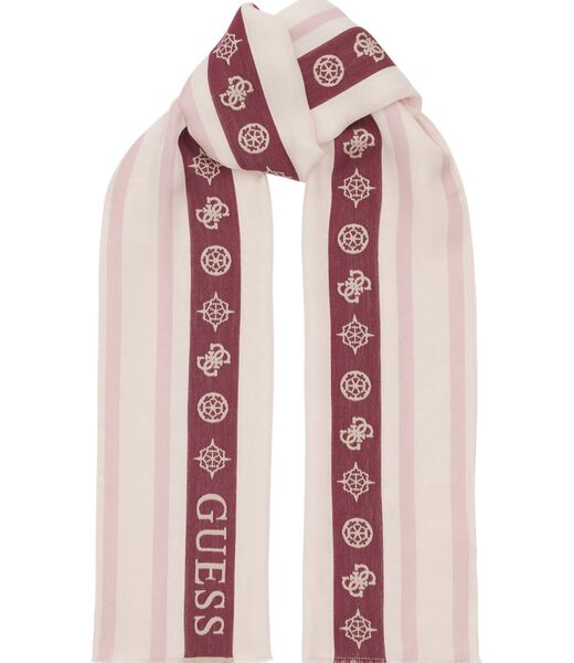4G peony logo scarf