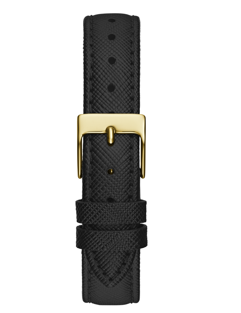 Ladies Black Gold Tone Analog Watch
