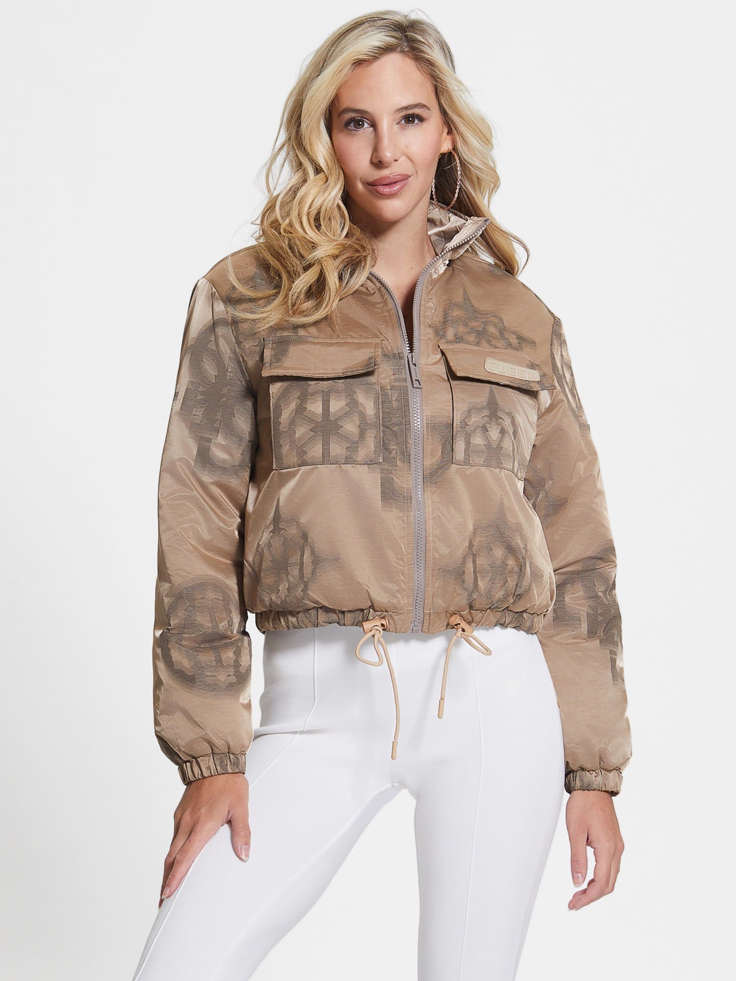 Guess clearance windbreaker womens