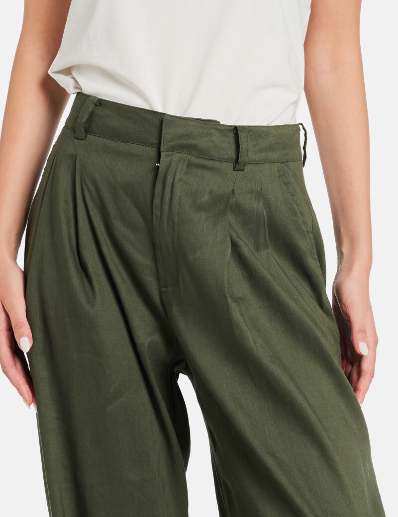 guess jemma linen wide leg pant
