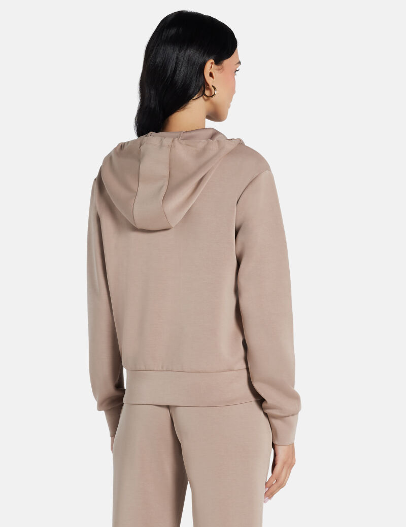 Hooded scuba sweatshirt