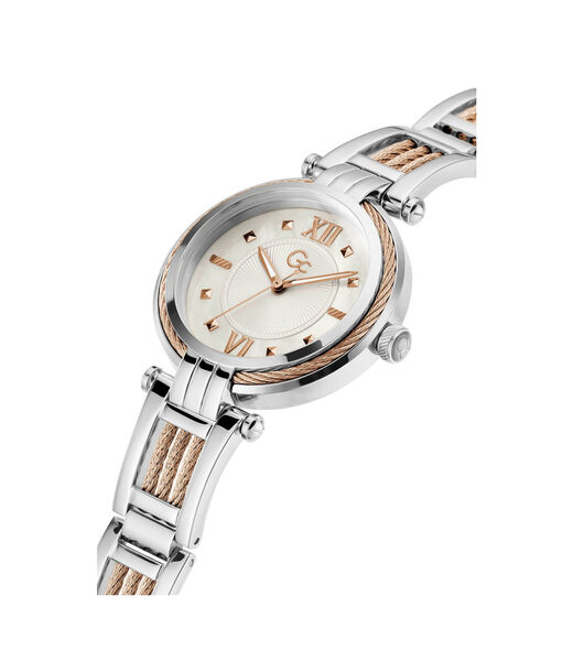 Gc Silver And Gold Cable Twist Ladies Watch