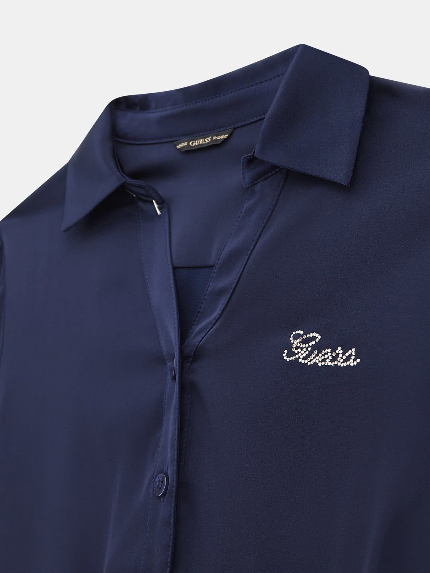 Shop GUESS Online Satin Chemisier Dress