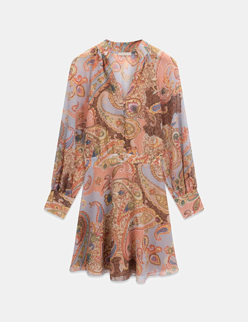 Paisley print dress