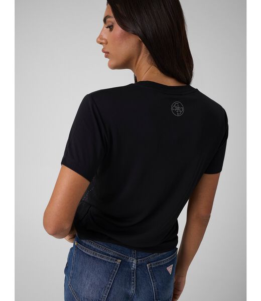 جيس rhinestones t shirt