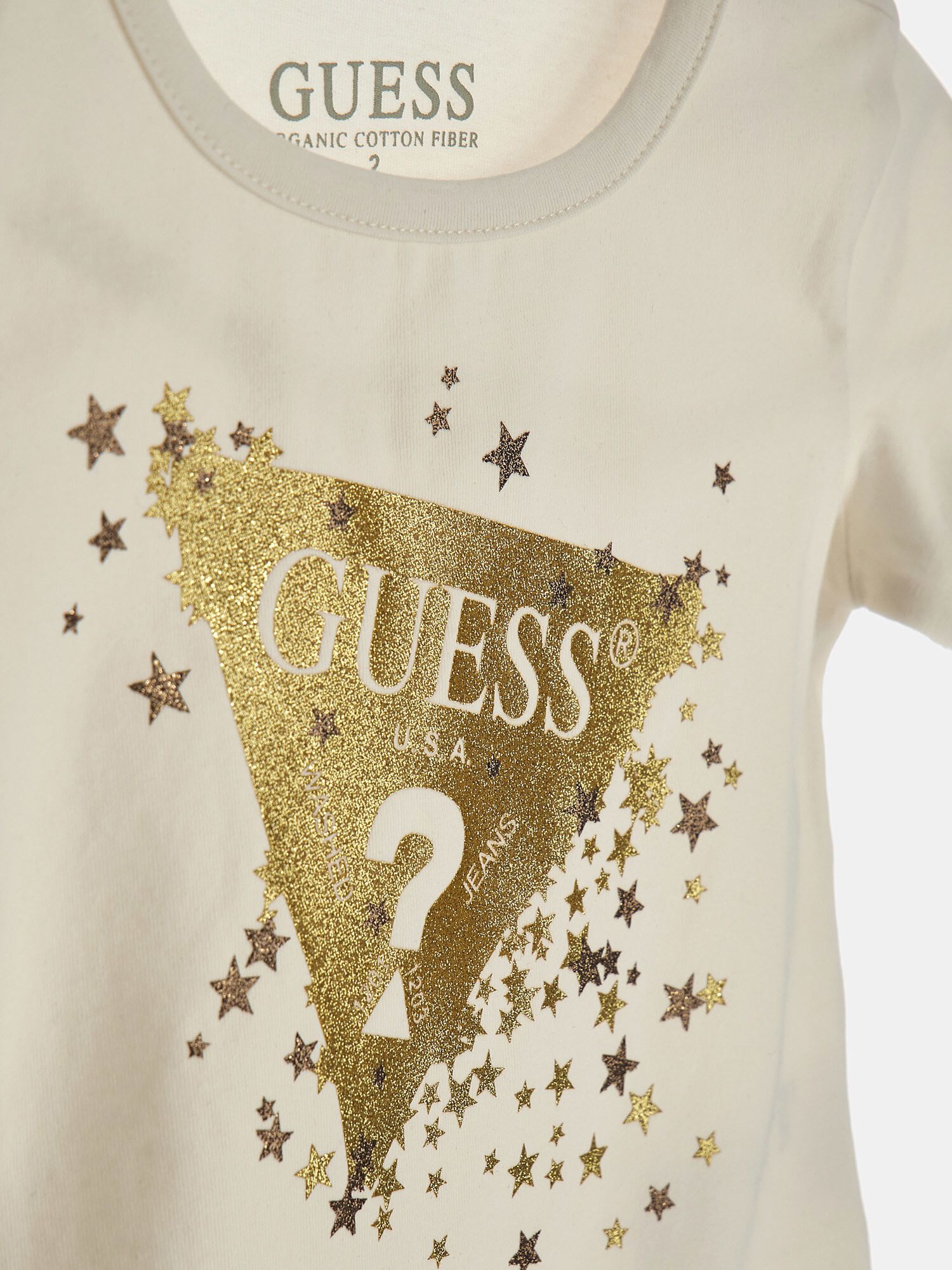 Guess t hotsell shirt gold