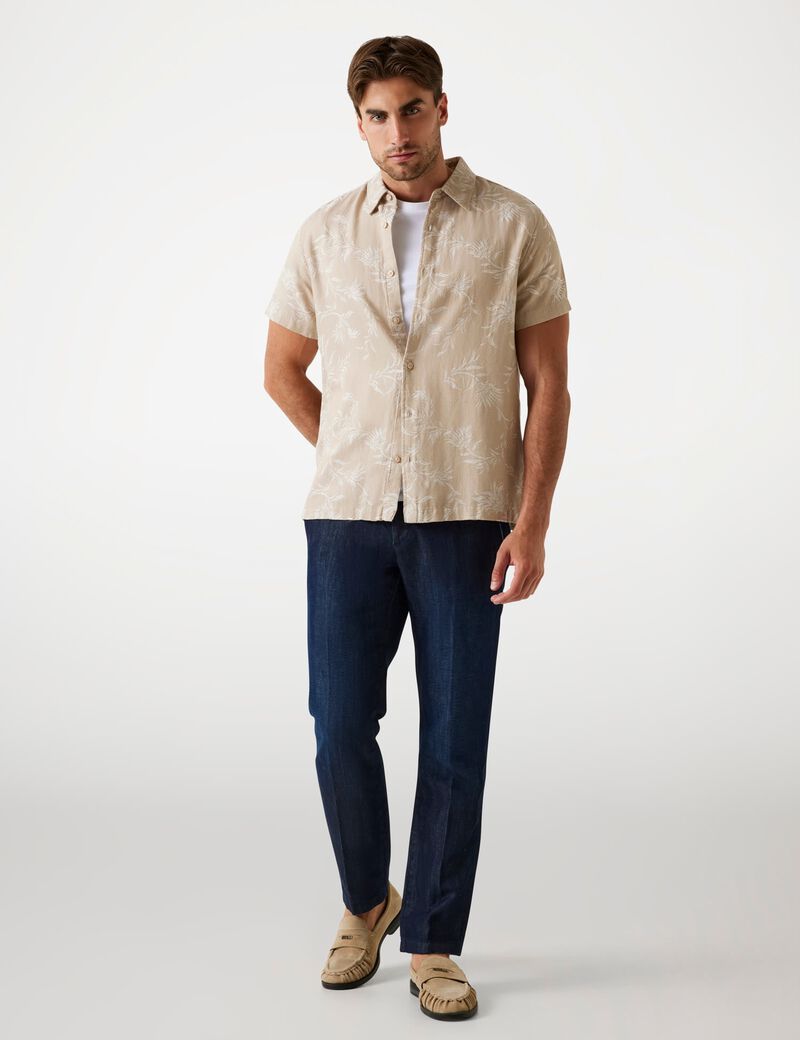 Jacquard Lyocell-blend shirt