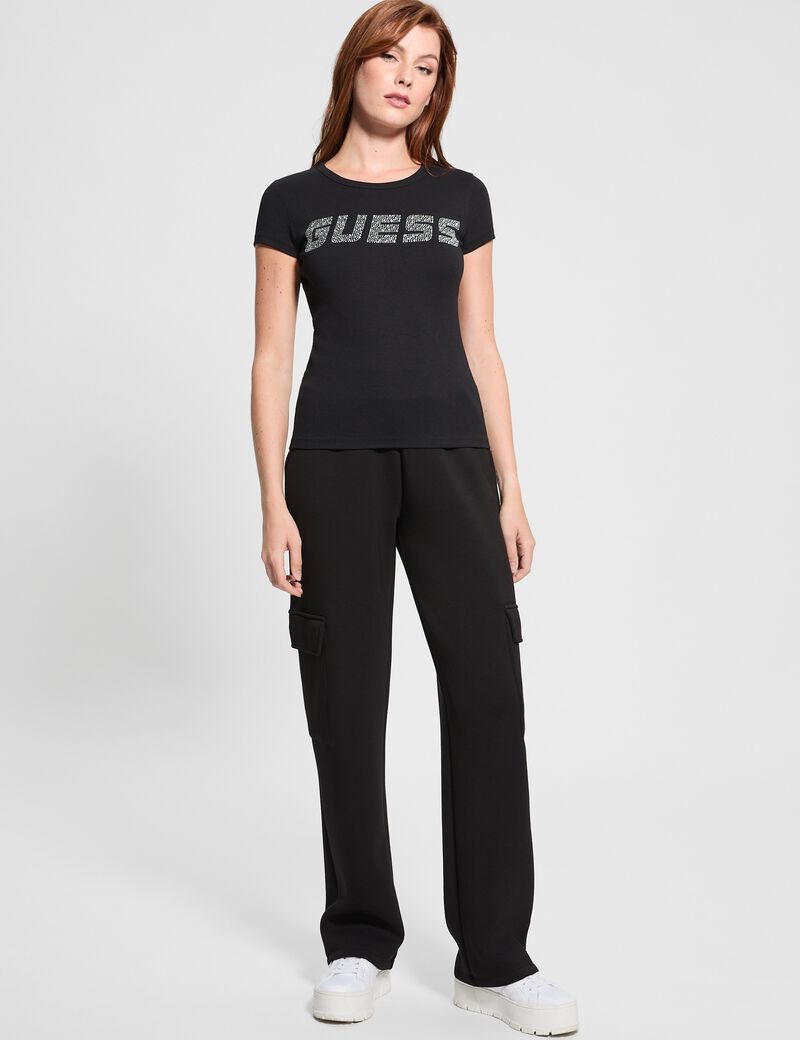 Rhinestones logo t-shirt