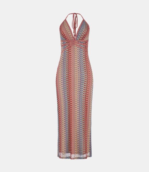 فستان طويل محبوك