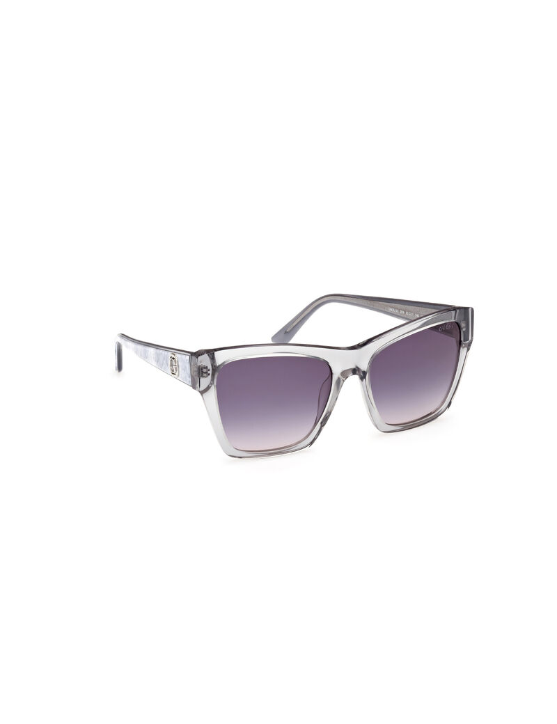 Square gradient grey smoke sunglasses