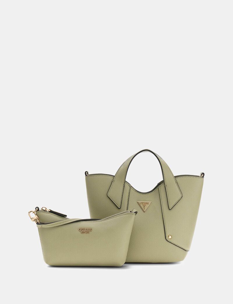 guess darcy logo mini handbag