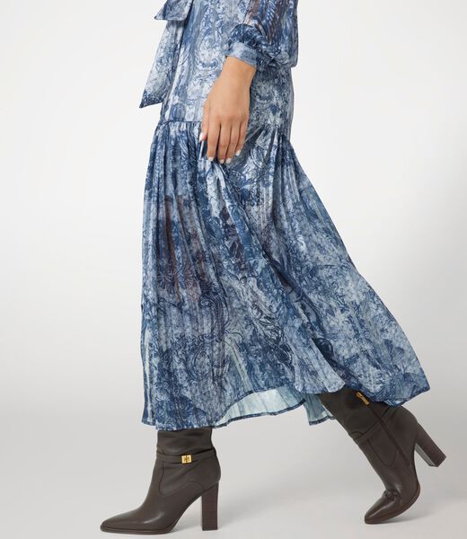 Long printed Georgette dress