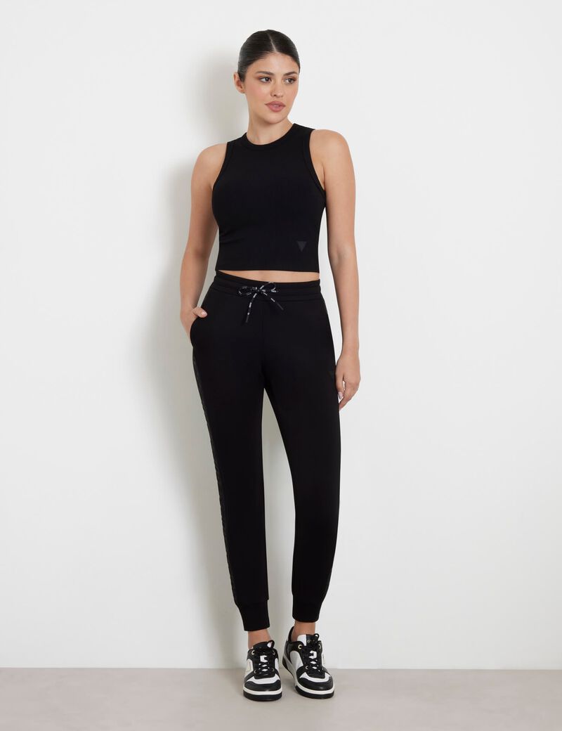 Rib knit crop tank top