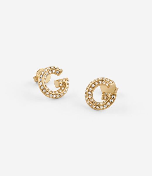 G crystal earrings