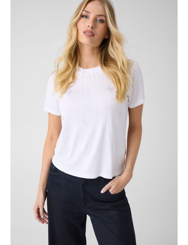 جيس rhinestones t shirt