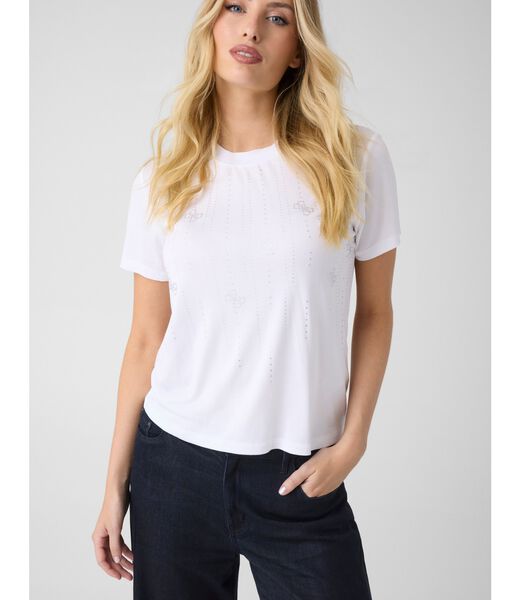 جيس rhinestones t shirt