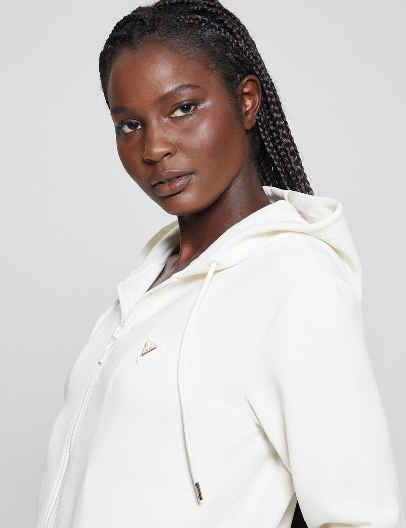 Hooded zip sweatshirt