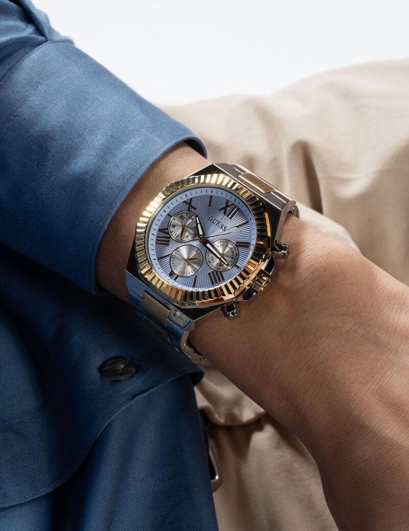Stainless steel multi-function watch