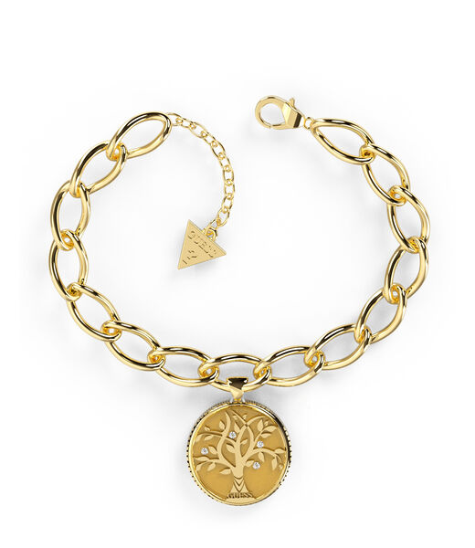 20Mm Tree Of Life Big Chain Yellow Gold