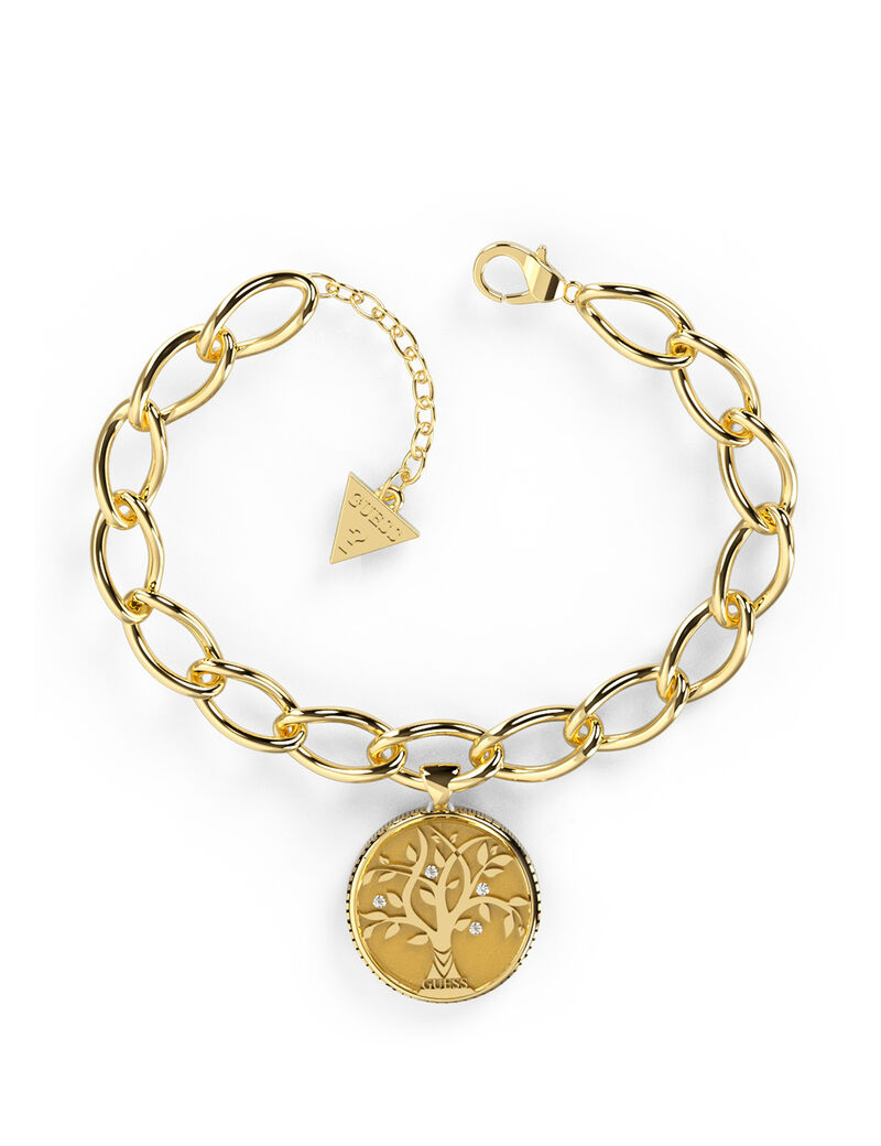 20Mm Tree Of Life Big Chain Yellow Gold