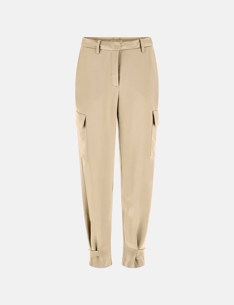 Satin cargo pant