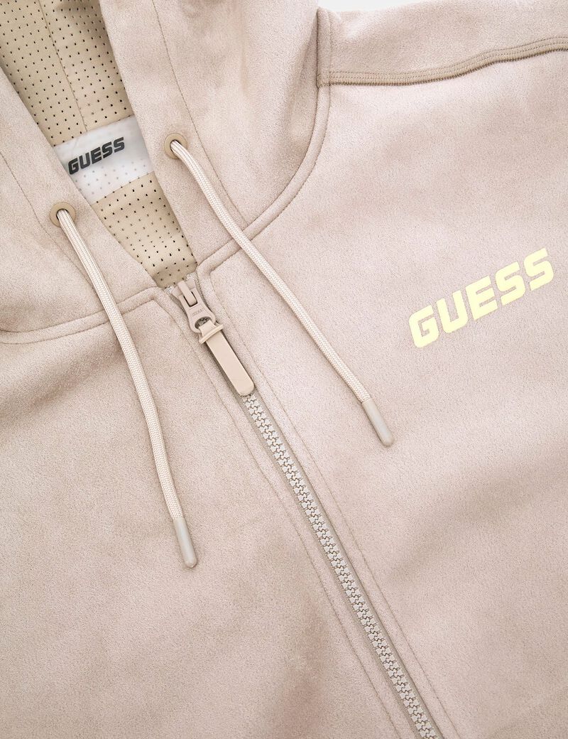 Sueded scuba sweatshirt
