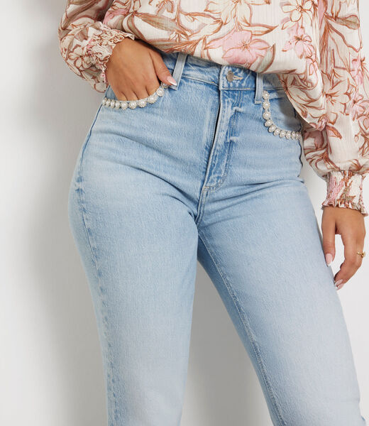 High rise mom denim pant