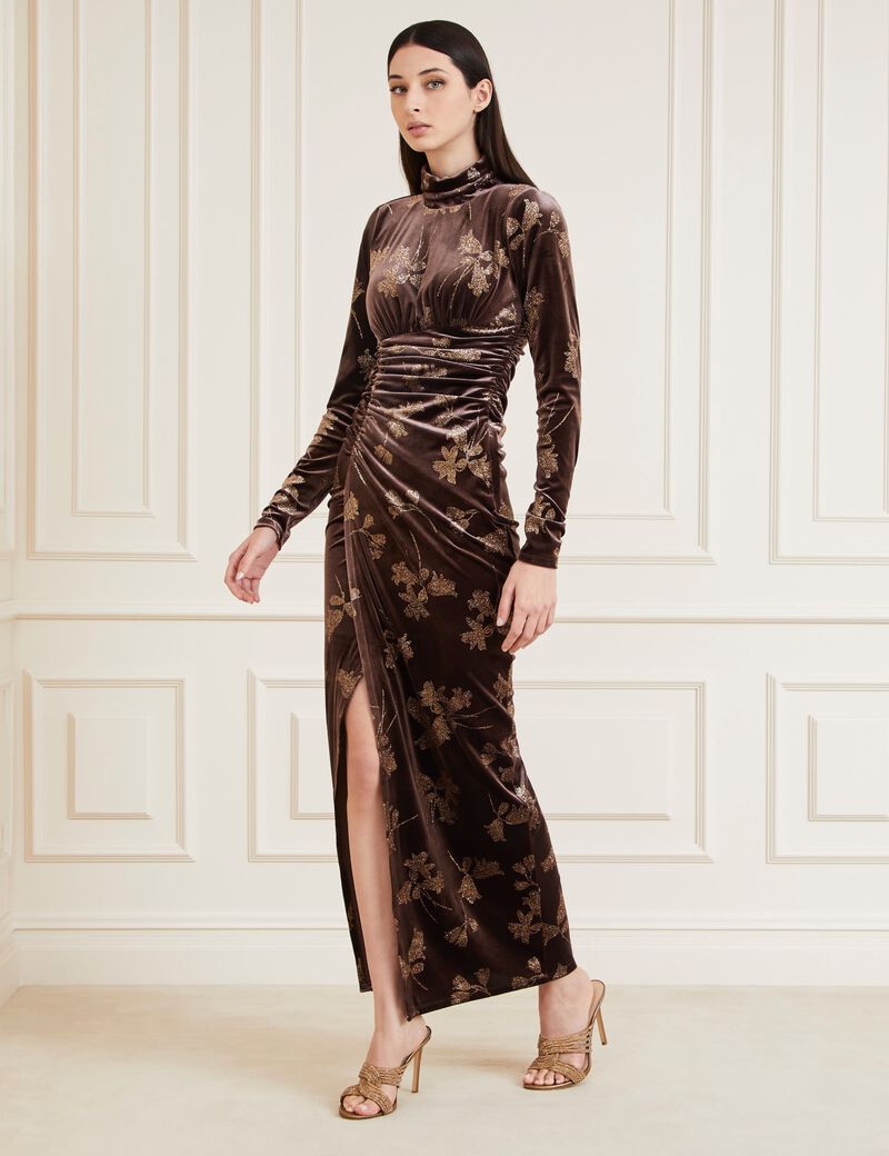 Marciano Velvet Long Dress