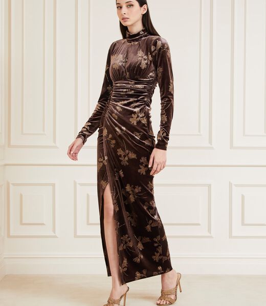 Marciano Velvet Long Dress