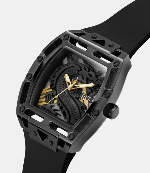 Analogue watch with dragon detail