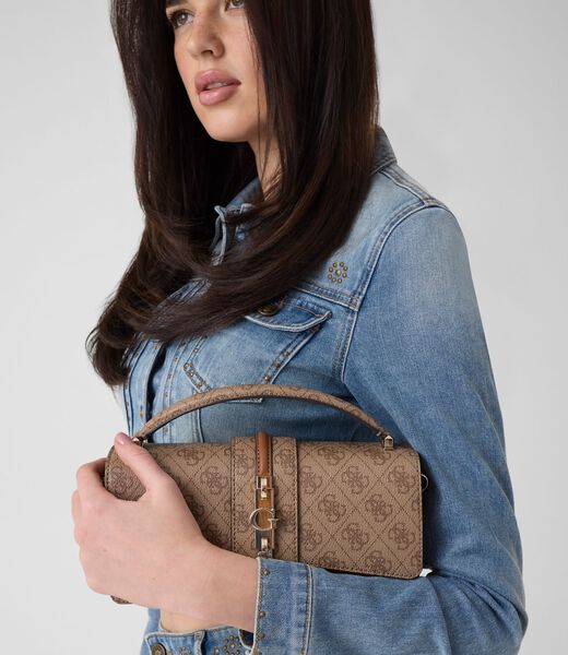 guess yvonne logo mini crossbody bag