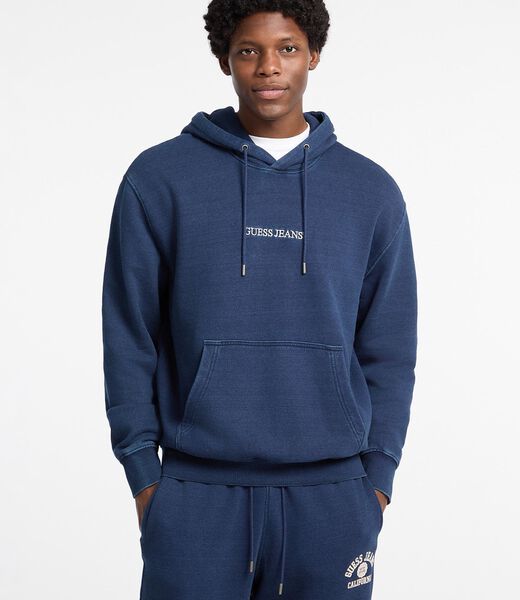Embroidered logo hooded sweatshirt