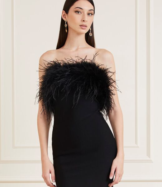 Marciano Feathers Mini Dress